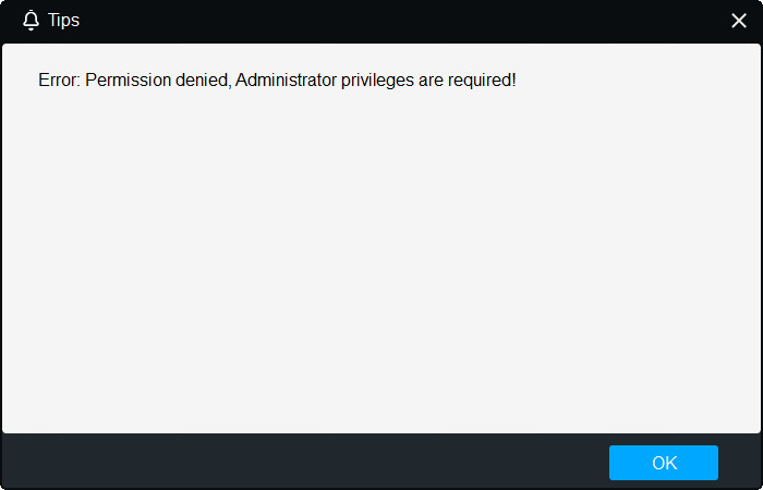 Erreur administrateur RecoveryFox AI