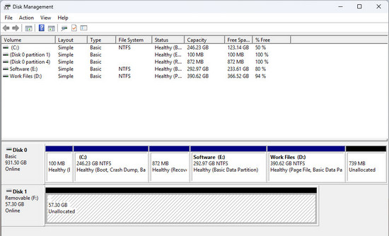 Gestion des disques