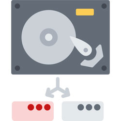 Partition système formatée