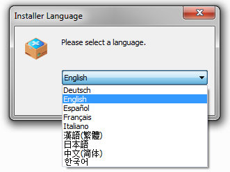 Sélectionnez la langue