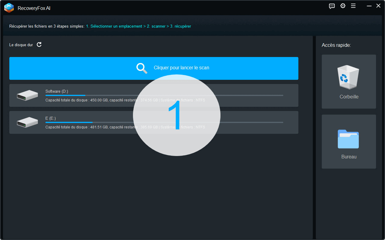 3 étapes pour récupérer vos fichiers