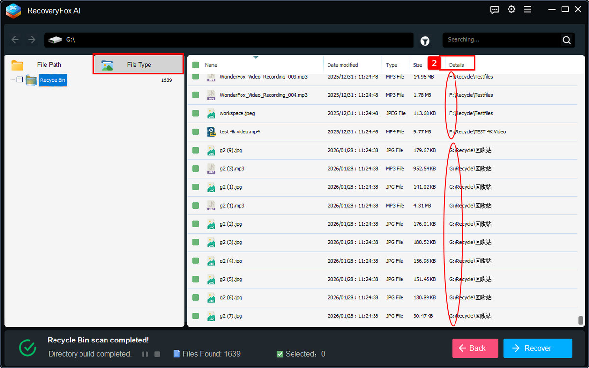 Afficher les résultats d’analyse